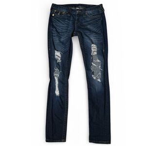 True Religion Distressed Skinny Jeans – Size 27
